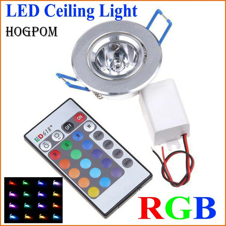 6pcs LED Light Bulbs Lamp 3W RGB 16 Colors Spot Light AC85-265V + IR Remote Control RGB LED Ceiling Downlight
6pcs LED Light Bulbs Lamp 3W RGB 16 Colors Spot Light AC85-265V + IR Remote Control RGB LED Ceiling Downlight