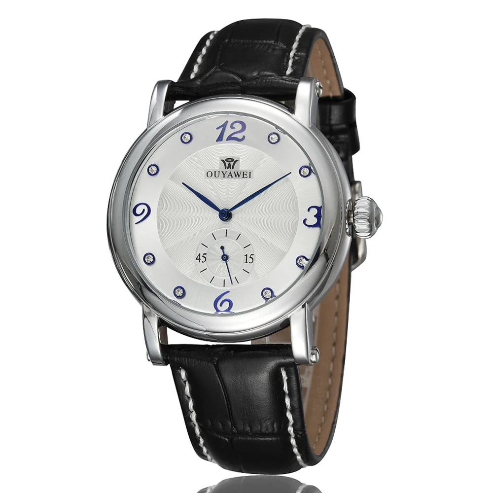 OUYAWEI Clock Men Minimalist Dial Elegant Blue Pointers Automatic Mechanical Horloges Mannen Leather Belt Male Dress Watches
OUYAWEI Clock Men Minimalist Dial Elegant Blue Pointers Automatic Mechanical Horloges Mannen Leather Belt Male Dress Watches
