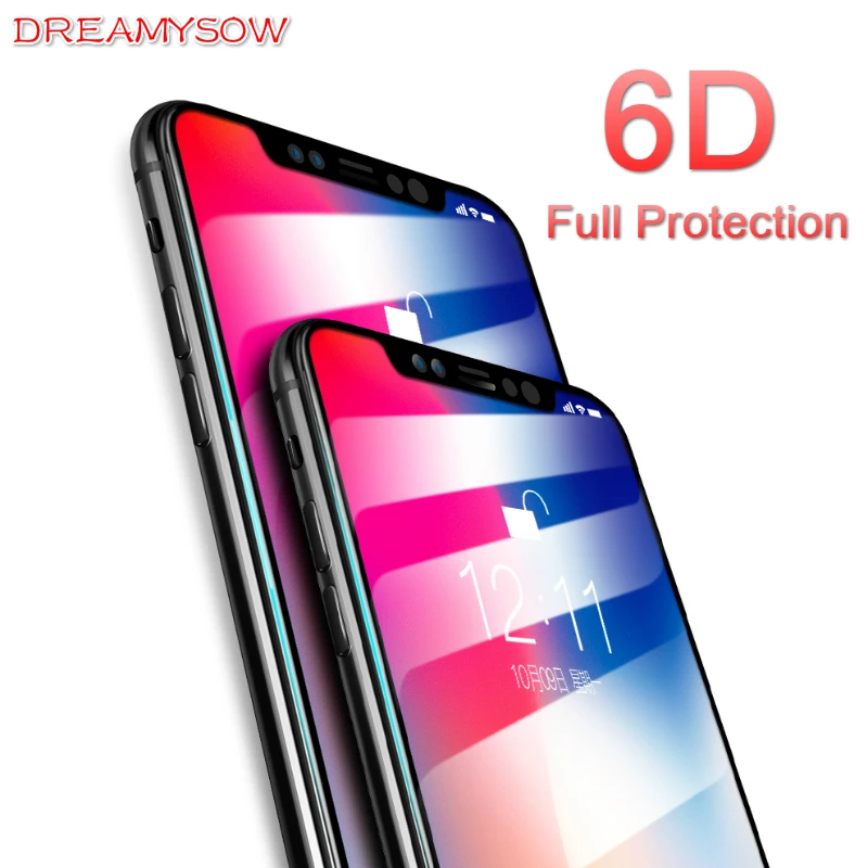 6D Curved Edge Tempered Glass For iphone 8 7 6 6S XR XS MAX Full Cover 9H Anti-Explosion Screen Protector for iPhone 11 Pro max
6D Curved Edge Tempered Glass For iphone 8 7 6 6S XR XS MAX Full Cover 9H Anti-Explosion Screen Protector for iPhone 11 Pro max
