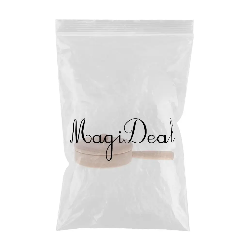 Fun Solid Beech Wooden Kitchen Toy - Cookware/ Kichenware/ Tableware Playset Chef Role Pretend Play Cooking Toys Gift - Pan S