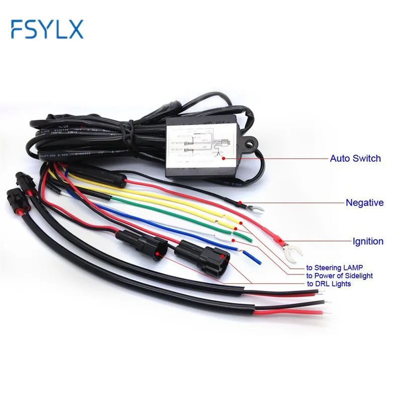 Car LED DRL Controller 12V LED Daytime Running Light DRL Relay Harness kit Automatic On Off Reduce light Control
Car LED DRL Controller 12V LED Daytime Running Light DRL Relay Harness kit Automatic On Off Reduce light Control
