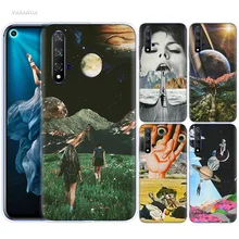 Ретро планетарный художественный чехол для huawei Honor 8X 8C 8 9 10 20 Play 8A lite Pro V20 Y9 Y7 Y6 Y5 Prime 2018 2019 TPU телефонные сумки Caso(China)
