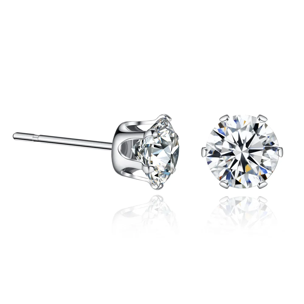 6 Claws Cubic Zirconia Stud Earring For Women Korean Earrings Fashion Jewelry For Girls Bridal Jewelry Wedding Gift
6 Claws Cubic Zirconia Stud Earring For Women Korean Earrings Fashion Jewelry For Girls Bridal Jewelry Wedding Gift