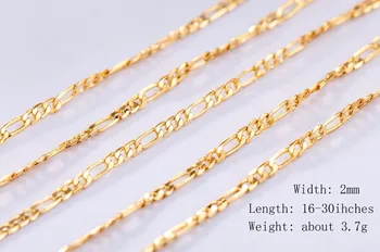 Men's Gold Filled Figaro Chain Necklaces for Men Women 2MM Wide Cuban Curb Link Chain for Pendant Hip Hop Jewelry Gifts
Men's Gold Filled Figaro Chain Necklaces for Men Women 2MM Wide Cuban Curb Link Chain for Pendant Hip Hop Jewelry Gifts