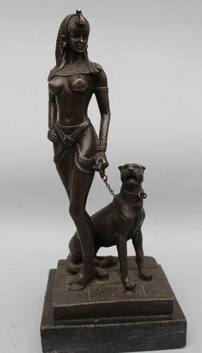 R0715 Details about 10"Western Pure Bronze Marble muse belle on wolf Art Dog sculpture Statue B0403
R0715 Details about 10"Western Pure Bronze Marble muse belle on wolf Art Dog sculpture Statue B0403