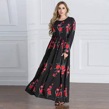 QMGOOD High-end Brand Large Sizes Maxi Long Dress Flower Women Elegant Luxury Robe Dress Spring Autumn Abaya Dubai Muslim Dress
QMGOOD High-end Brand Large Sizes Maxi Long Dress Flower Women Elegant Luxury Robe Dress Spring Autumn Abaya Dubai Muslim Dress