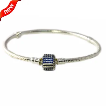 100% 925 Sterling-Silver-Jewelry Bracelets for Women DIY Jewelry Blue Signature Clasp Bracelet Fits Beads Charms B027B
100% 925 Sterling-Silver-Jewelry Bracelets for Women DIY Jewelry Blue Signature Clasp Bracelet Fits Beads Charms B027B