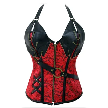 Red Zipper Sexy Steampunk Corset Steel Boned Corsets Plus Size Gothic Clothing Korsetten En Bustiers Vintage Burlesque Costumes
Red Zipper Sexy Steampunk Corset Steel Boned Corsets Plus Size Gothic Clothing Korsetten En Bustiers Vintage Burlesque Costumes