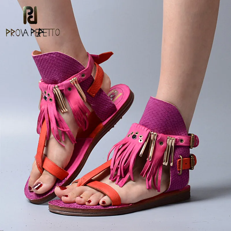 Prova Perfetto Sweety Appliques Back Buckle Strap Comfortable Leisure Woman Sandals Sheepskin Genuine Leather Flat Bottom Shoes
Prova Perfetto Sweety Appliques Back Buckle Strap Comfortable Leisure Woman Sandals Sheepskin Genuine Leather Flat Bottom Shoes