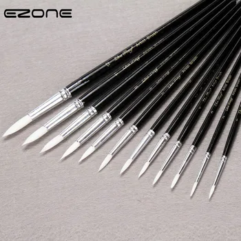 EZONE 12 PCS Black Paint Brush For Watercolor Oil Painting Wooden Handel Nylon Hair Brushes Gouache Acrylic Painting Art Supply
EZONE 12 PCS Black Paint Brush For Watercolor Oil Painting Wooden Handel Nylon Hair Brushes Gouache Acrylic Painting Art Supply