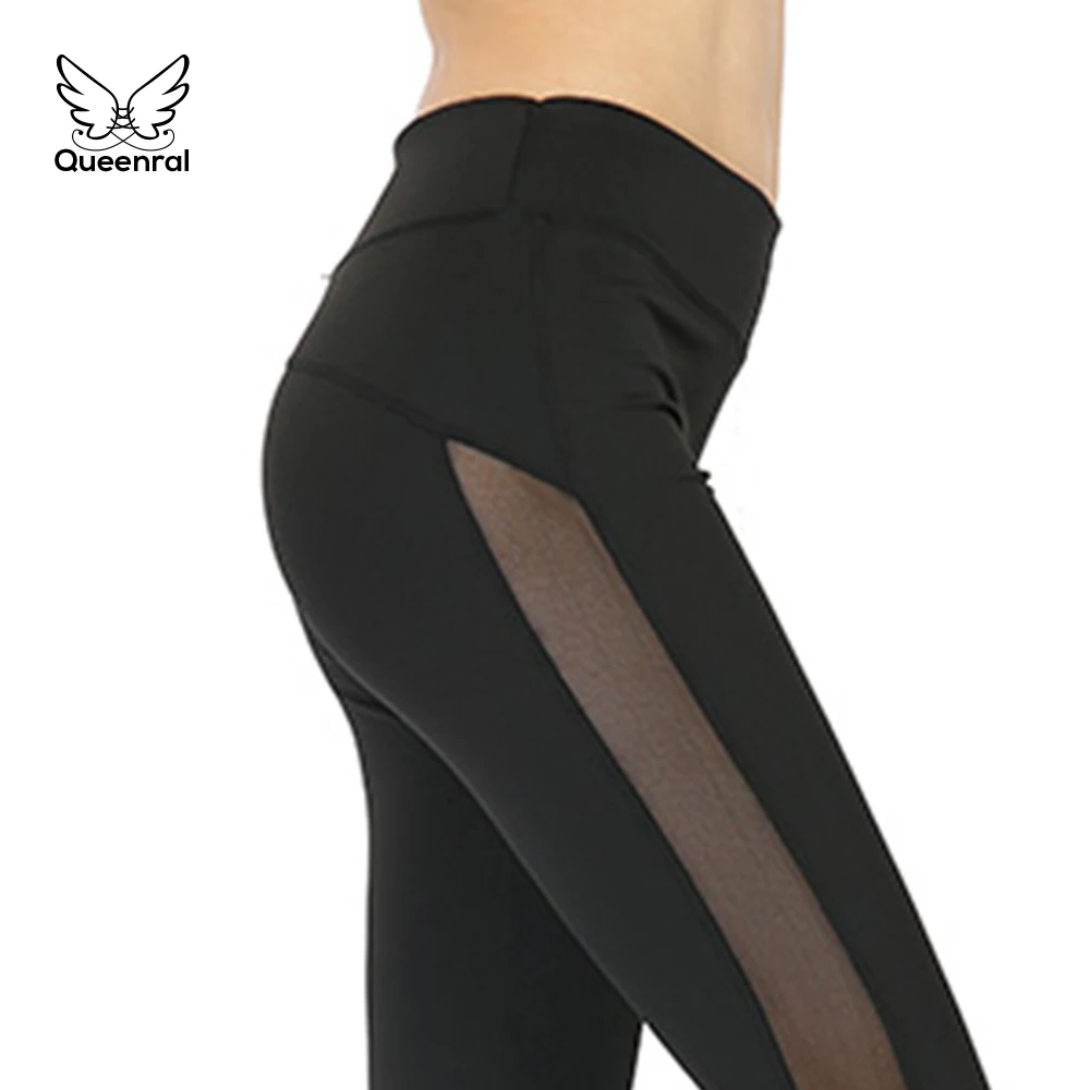 Leggings Gothic Clothing Fitness Sportswear Black Leggings Sexy Women Side Insert Splice Mesh Design high waist Trousers 2019
Leggings Gothic Clothing Fitness Sportswear Black Leggings Sexy Women Side Insert Splice Mesh Design high waist Trousers 2019