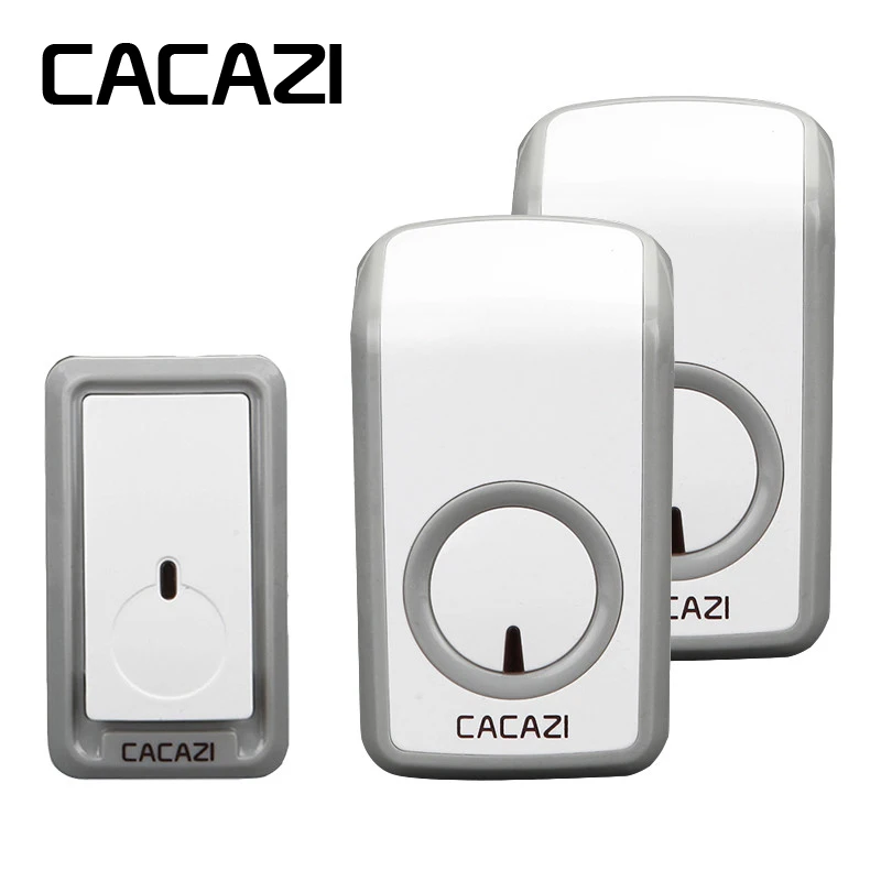 CACAZI Wireless Doorbell Waterproof Battery Button 350M Remote LED Light Receiver Home Cordless Bell EU Plug 6 Volume 48 Chimes
CACAZI Wireless Doorbell Waterproof Battery Button 350M Remote LED Light Receiver Home Cordless Bell EU Plug 6 Volume 48 Chimes