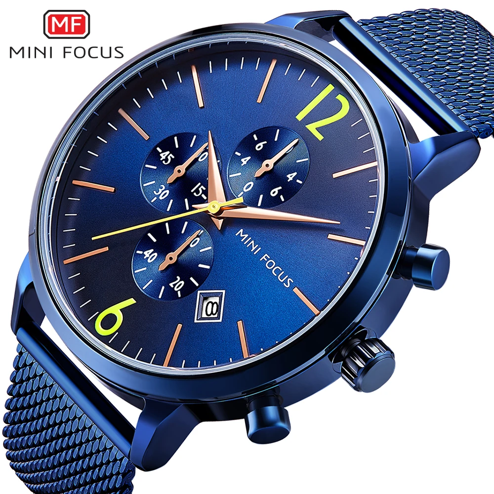 MINIFOCUS Fashion Watch Men Waterproof Luxury Brand Men Watches Stainless Steel Sport Clock Men's Wristwatches Relogio Masculino
MINIFOCUS Fashion Watch Men Waterproof Luxury Brand Men Watches Stainless Steel Sport Clock Men's Wristwatches Relogio Masculino