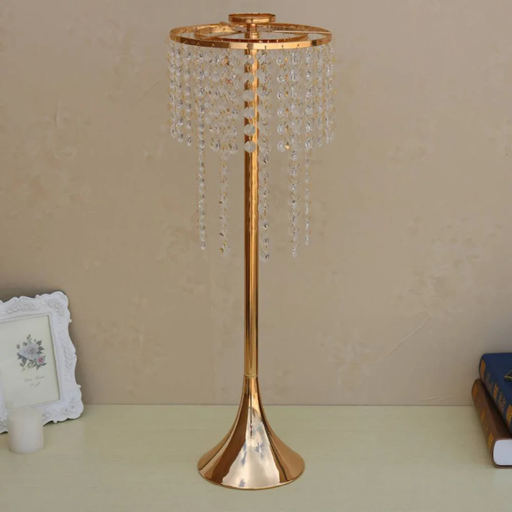 Gold Flower Stand Wedding Table Centerpiece Floor Vase Wedding Crystal Decorations 60cm Tall 10pcs/lot
Gold Flower Stand Wedding Table Centerpiece Floor Vase Wedding Crystal Decorations 60cm Tall 10pcs/lot