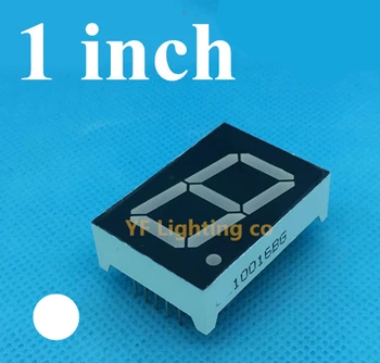 WHITE 1 inch 7 Segment LED Display 1 Bit Digital Tube 1" 1in Common ANODE(Nixie tube)
WHITE 1 inch 7 Segment LED Display 1 Bit Digital Tube 1" 1in Common ANODE(Nixie tube)