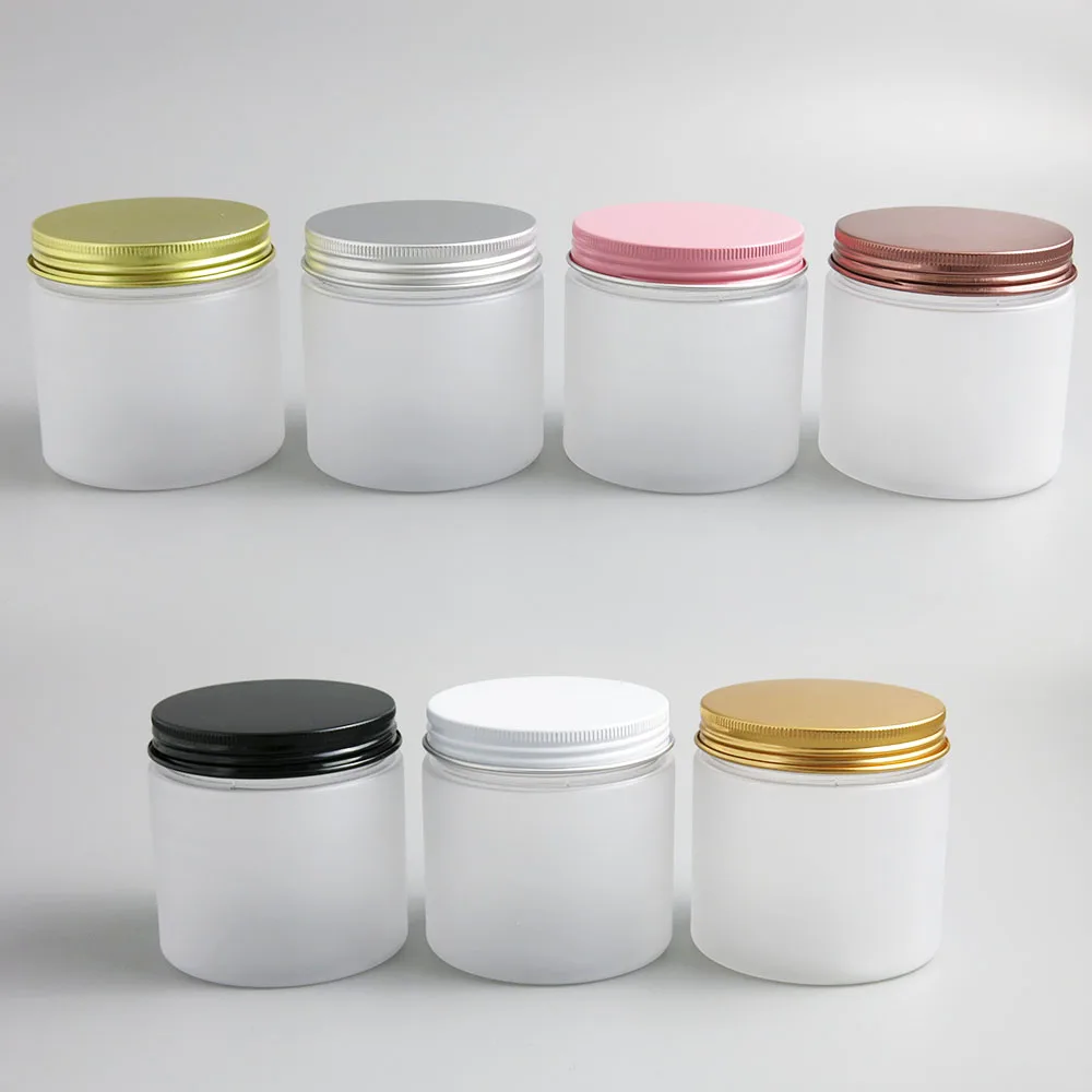 24 x 200g Empty Frost Cosmetic Cream Containers Cream Jars 200cc 200ml for Cosmetics Packaging Plastic Bottles With Metal Lids
24 x 200g Empty Frost Cosmetic Cream Containers Cream Jars 200cc 200ml for Cosmetics Packaging Plastic Bottles With Metal Lids