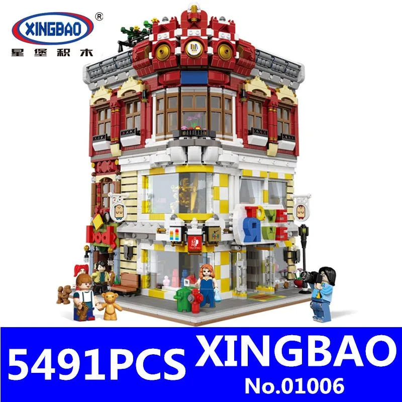 XingBao 01006 Creative MOC City Series The Toys and Bookstore Set Children Building Blocks Bricks Educational Toys Model Gifts
XingBao 01006 Creative MOC City Series The Toys and Bookstore Set Children Building Blocks Bricks Educational Toys Model Gifts
