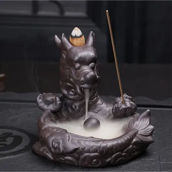 Ceramic Backflow Incense Burner Censer Home Decor Dragon Incense Holder Burner Home Office Teahouse Table Desk Decoration
Ceramic Backflow Incense Burner Censer Home Decor Dragon Incense Holder Burner Home Office Teahouse Table Desk Decoration