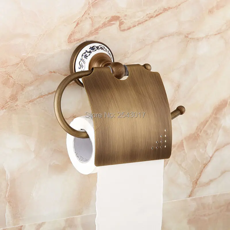 Bathroom Accessories Antique Classic Toilet Paper Holder Wall Mounted Ceramic Toilet Roll Holder Waterproof ZR2301
Bathroom Accessories Antique Classic Toilet Paper Holder Wall Mounted Ceramic Toilet Roll Holder Waterproof ZR2301