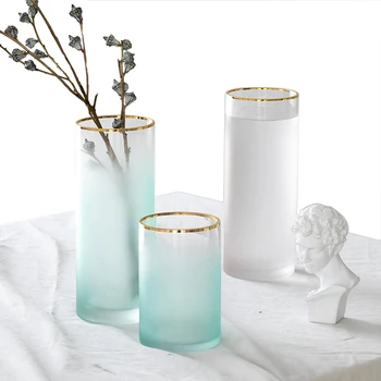 2019 New Design Ground Glass Vase Flowers Tabletop Vases Home Decoration Desk Decor Modern Flower Pot Ornament Floor Vases
2019 New Design Ground Glass Vase Flowers Tabletop Vases Home Decoration Desk Decor Modern Flower Pot Ornament Floor Vases