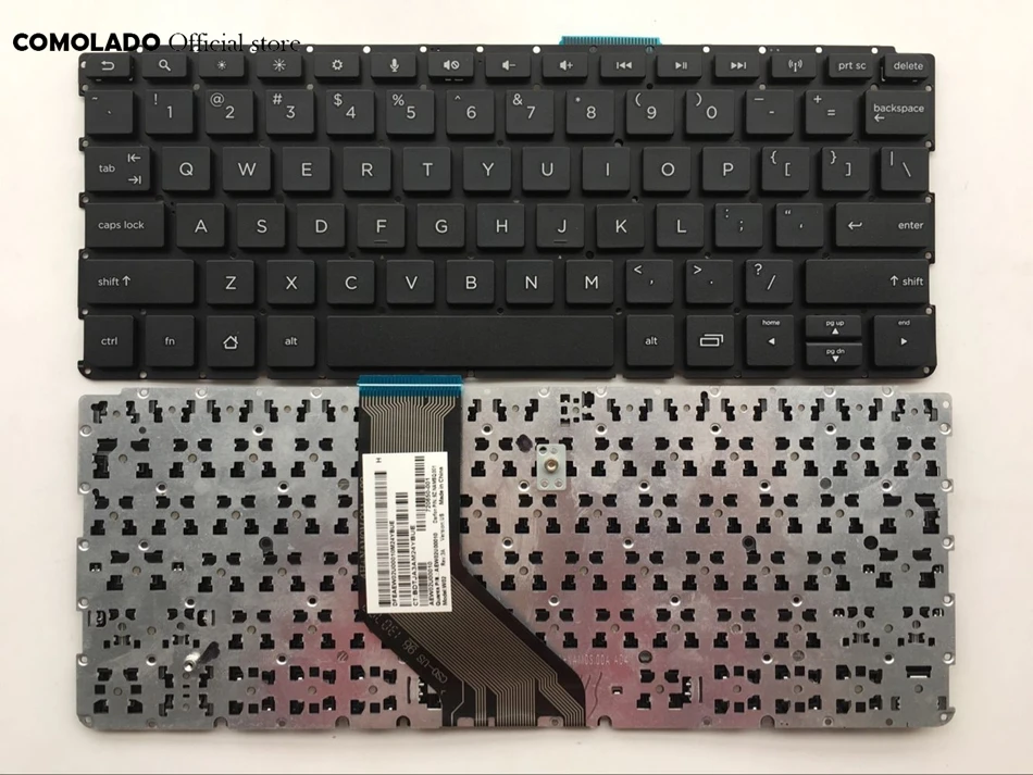 US English laptop keyboard FOR HP SlateBook 10-h 10-h000 black without frame keyboard US Layout
US English laptop keyboard FOR HP SlateBook 10-h 10-h000 black without frame keyboard US Layout