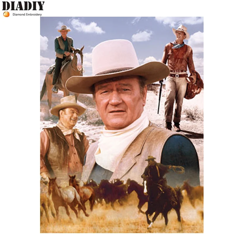 5D DIY diamond embroidery John Wayne America's Cowboy diamond painting Cross Stitch full round Rhinestone mosaic decoration
5D DIY diamond embroidery John Wayne America's Cowboy diamond painting Cross Stitch full round Rhinestone mosaic decoration