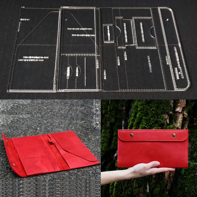 1 Set DIY Holding a long wallet with a wallet Acrylic Template Leather Craft Sewing Pattern Accessories
1 Set DIY Holding a long wallet with a wallet Acrylic Template Leather Craft Sewing Pattern Accessories