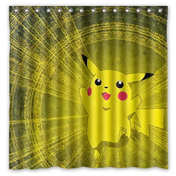 Anime Pikachu shower curtain personalized badkamer gordijn drop shipping waterproof shower curtain 71*71 inch
Anime Pikachu shower curtain personalized badkamer gordijn drop shipping waterproof shower curtain 71*71 inch