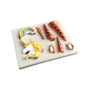 Unicorn Corner Rainbow Silicone Mold Fondant Mould Cake Decorating Tools Chocolate, Gumpaste, Sugarcraft, Kitchen Accessories
Unicorn Corner Rainbow Silicone Mold Fondant Mould Cake Decorating Tools Chocolate, Gumpaste, Sugarcraft, Kitchen Accessories