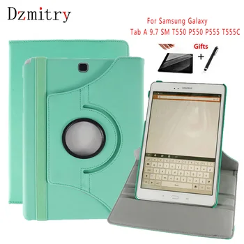 360 Degree Rotating PU Leather case for Samsung Galaxy Tab A 9.7 SM T550 P550 P555 T555C Tablet Auto wake/sleep Cover+film+Pen
360 Degree Rotating PU Leather case for Samsung Galaxy Tab A 9.7 SM T550 P550 P555 T555C Tablet Auto wake/sleep Cover+film+Pen