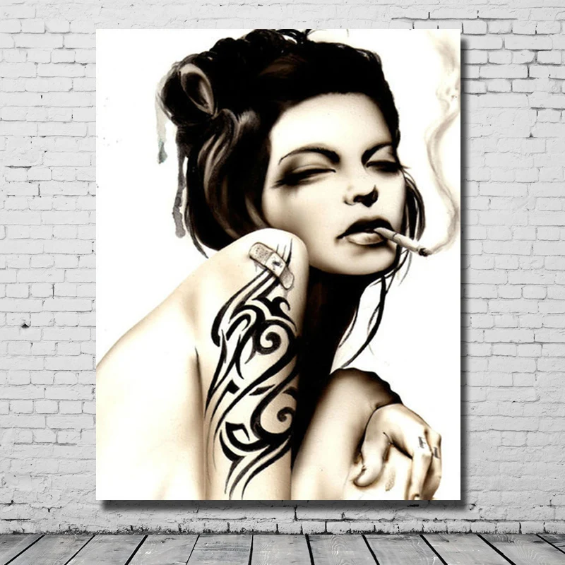 Free shipping nude girl without dressing tattoo body picture modern art painting for home sense decor
Free shipping nude girl without dressing tattoo body picture modern art painting for home sense decor