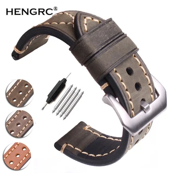 Handmade Genuine Leather Watchbands Men Women Black Brown Green Gray 22mm 24mm Thick Watch Band Strap Steel Buckle For Panerai
Handmade Genuine Leather Watchbands Men Women Black Brown Green Gray 22mm 24mm Thick Watch Band Strap Steel Buckle For Panerai