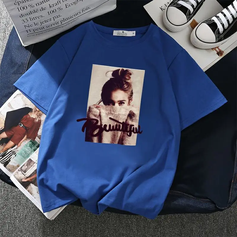 Korea New 2019 Spring Summer tshirt BF Casual Print College Short Sleeve T-shirts Female T Shirt Harajuku Women Top Soft Tshirt
Korea New 2019 Spring Summer tshirt BF Casual Print College Short Sleeve T-shirts Female T Shirt Harajuku Women Top Soft Tshirt