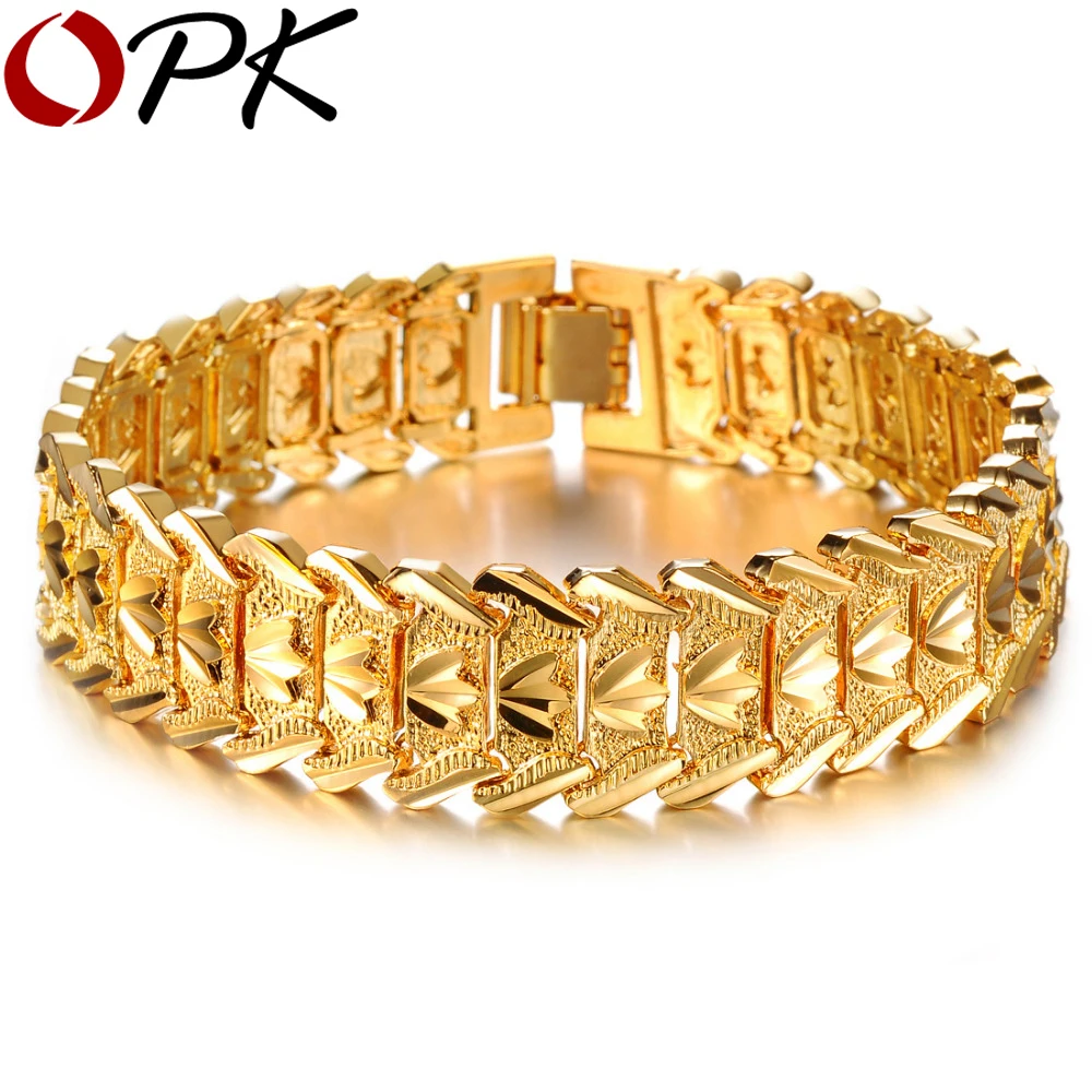 OPK Gold Color Bracelets For Men Women Jewelry Wholesale Vintage Hot Fashion Big Flower Bracelets & Bangles 401
OPK Gold Color Bracelets For Men Women Jewelry Wholesale Vintage Hot Fashion Big Flower Bracelets & Bangles 401