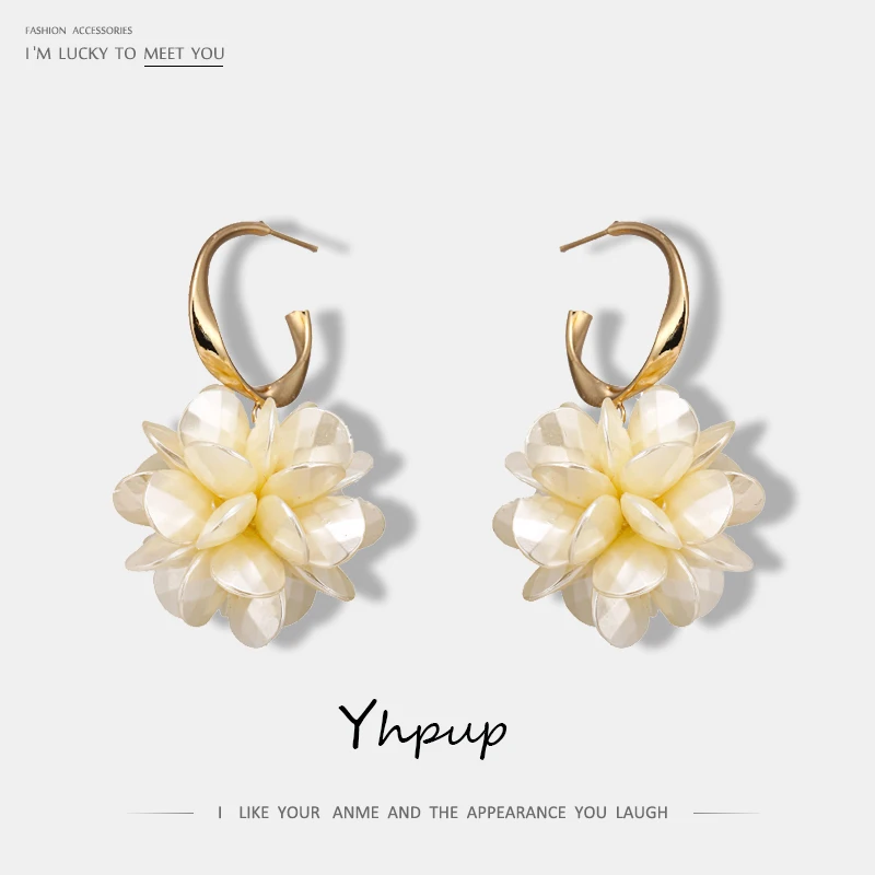 Yhpup Trendy Handmade Shell Flower Dangle Earrings Copper Exquisite High Quality Pendients Jewelry For Women Party S925 Silver
Yhpup Trendy Handmade Shell Flower Dangle Earrings Copper Exquisite High Quality Pendients Jewelry For Women Party S925 Silver