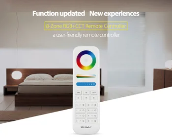 Mi.Light FUT089 2.4GHz Remote Control 8 Zones Control RGB+CCT Controller work with LS2 or Milight RGB+CCT Floodlight
Mi.Light FUT089 2.4GHz Remote Control 8 Zones Control RGB+CCT Controller work with LS2 or Milight RGB+CCT Floodlight