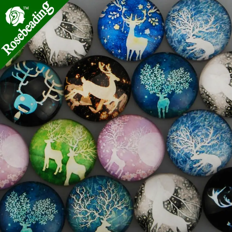 30MM Round pattern glass cabochons with mixed elk,flat back,thickness 7mm,20pcs/lot-C4753
30MM Round pattern glass cabochons with mixed elk,flat back,thickness 7mm,20pcs/lot-C4753