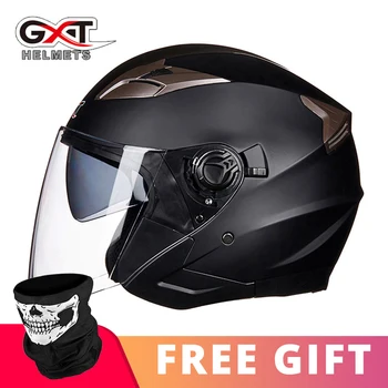GXT Summer Motorcycle Helmet Open Face Double Lens Casco Moto Helmet Motorbike Scooter Capacete Crash Helmet Motorcycle Visor
GXT Summer Motorcycle Helmet Open Face Double Lens Casco Moto Helmet Motorbike Scooter Capacete Crash Helmet Motorcycle Visor