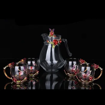 5 Pcs High Quality Enamels Glasses Sets High Borosilicate Glass Cups High Temperature Resistance Glass Kettle Pot Best Gift
5 Pcs High Quality Enamels Glasses Sets High Borosilicate Glass Cups High Temperature Resistance Glass Kettle Pot Best Gift