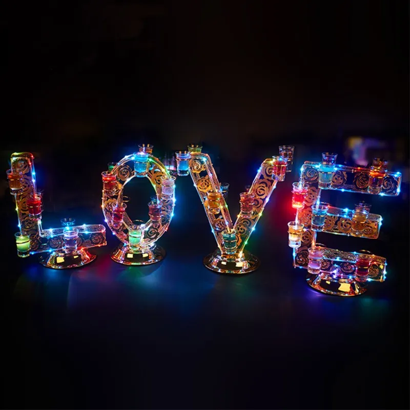 Luxury Rechargeable Luminous Light Up LOVE Shaped LED Cocktail Cup Holder Wine Glass Cup Holder for Wedding Party Decorations
Luxury Rechargeable Luminous Light Up LOVE Shaped LED Cocktail Cup Holder Wine Glass Cup Holder for Wedding Party Decorations