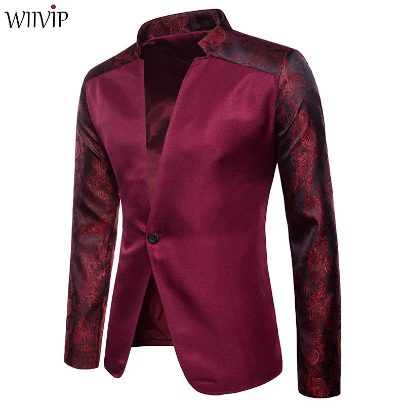 New Man Fashion Patchwork Solid Stand Collar Full Sleeve Wedding Party Work Blazer Coat Male Casual Spring Autumn Outerwear 1135
New Man Fashion Patchwork Solid Stand Collar Full Sleeve Wedding Party Work Blazer Coat Male Casual Spring Autumn Outerwear 1135