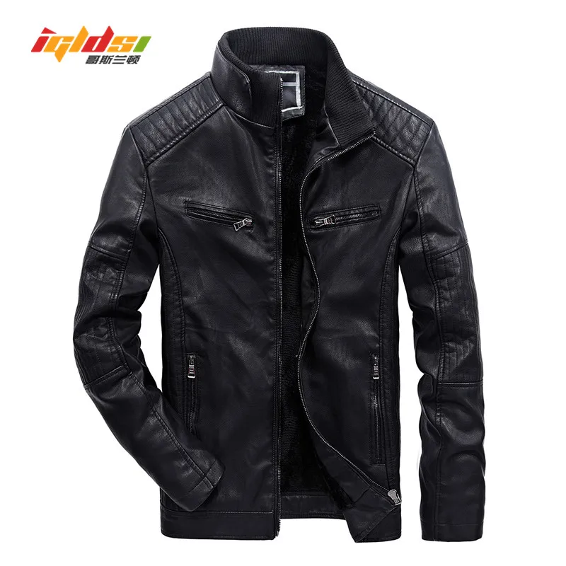 2018 Men's Autumn Winter Fleece Inside Jackets And Coats Business Leisure Cotton Liner Stand Collar Cotton leather jacket M-3XL
2018 Men's Autumn Winter Fleece Inside Jackets And Coats Business Leisure Cotton Liner Stand Collar Cotton leather jacket M-3XL