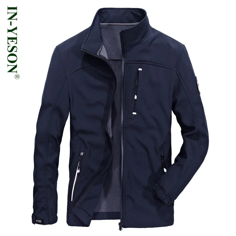 INYESON Brand Men's Jacket High Quality Stand Collar Militar Fleece Softshell Jacket Coat Men Blue Grey Army Color Cardigan
INYESON Brand Men's Jacket High Quality Stand Collar Militar Fleece Softshell Jacket Coat Men Blue Grey Army Color Cardigan