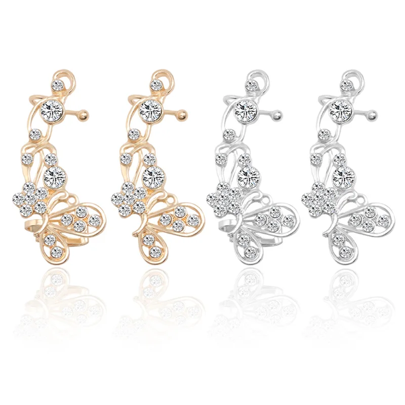 Fashion Women's Glamour Earrings Jewelry Personality Gold Silver Cute Animal Butterfly Ear Clips Studs Student Daily Jewelry
Fashion Women's Glamour Earrings Jewelry Personality Gold Silver Cute Animal Butterfly Ear Clips Studs Student Daily Jewelry