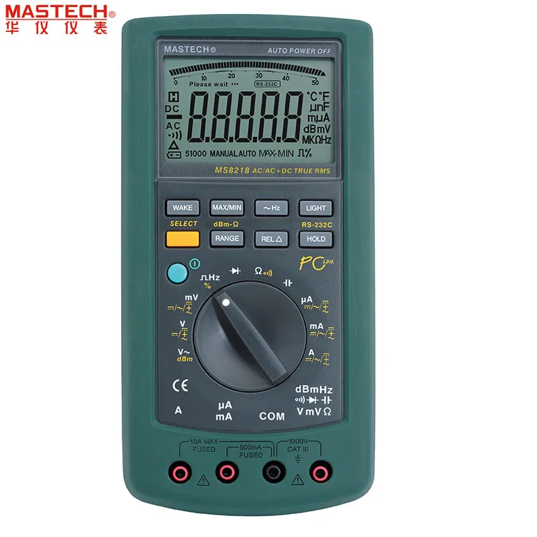 MASTECH MS8218 5-bit Semi-resolution Precision intelligent digital multimeter 50000 counts measurement Suitable for R & D
MASTECH MS8218 5-bit Semi-resolution Precision intelligent digital multimeter 50000 counts measurement Suitable for R & D