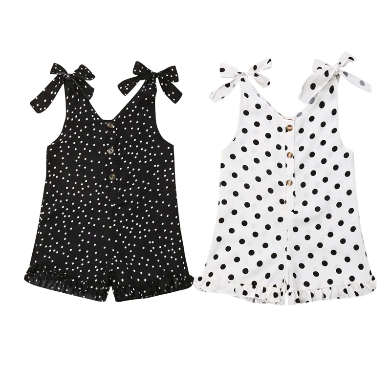 Toddler Infant Baby Girls 1-5Y Romper Clothes Sleeveless Polka Dots Print Rompers Jumpsuits Outfit
Toddler Infant Baby Girls 1-5Y Romper Clothes Sleeveless Polka Dots Print Rompers Jumpsuits Outfit