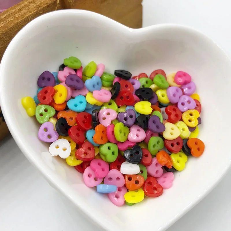 100Pcs/lot 6mm Heart Resin Mini Tiny Buttons Sewing Tools Decorative Button Scrapbooking Garment DIY Apparel Accessories PT210
100Pcs/lot 6mm Heart Resin Mini Tiny Buttons Sewing Tools Decorative Button Scrapbooking Garment DIY Apparel Accessories PT210