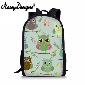 

Girls Children Primary Students Preppy Style Kawaii Owl Fresh School Bag Backpacks Bookbag Kids Satchel Sac Enfant