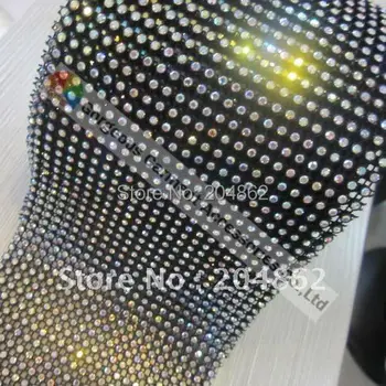 10 yards 24 Rows Black plastic rhinestone trim with SS12 Crystal AB stones For Costume Furniture Wedding Hair accessories Making
10 yards 24 Rows Black plastic rhinestone trim with SS12 Crystal AB stones For Costume Furniture Wedding Hair accessories Making