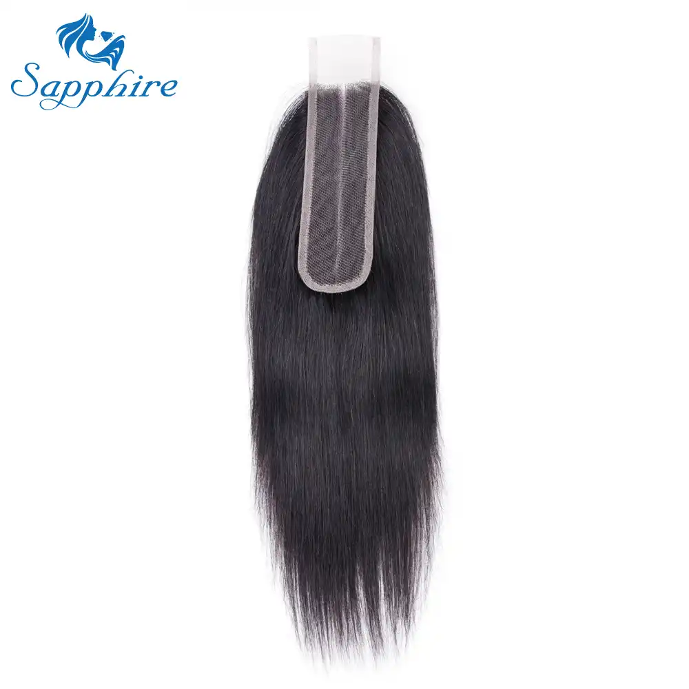 Sapphire 100 Brazilian Human Hair Straight 8 20 Inch 2 6 Lace
